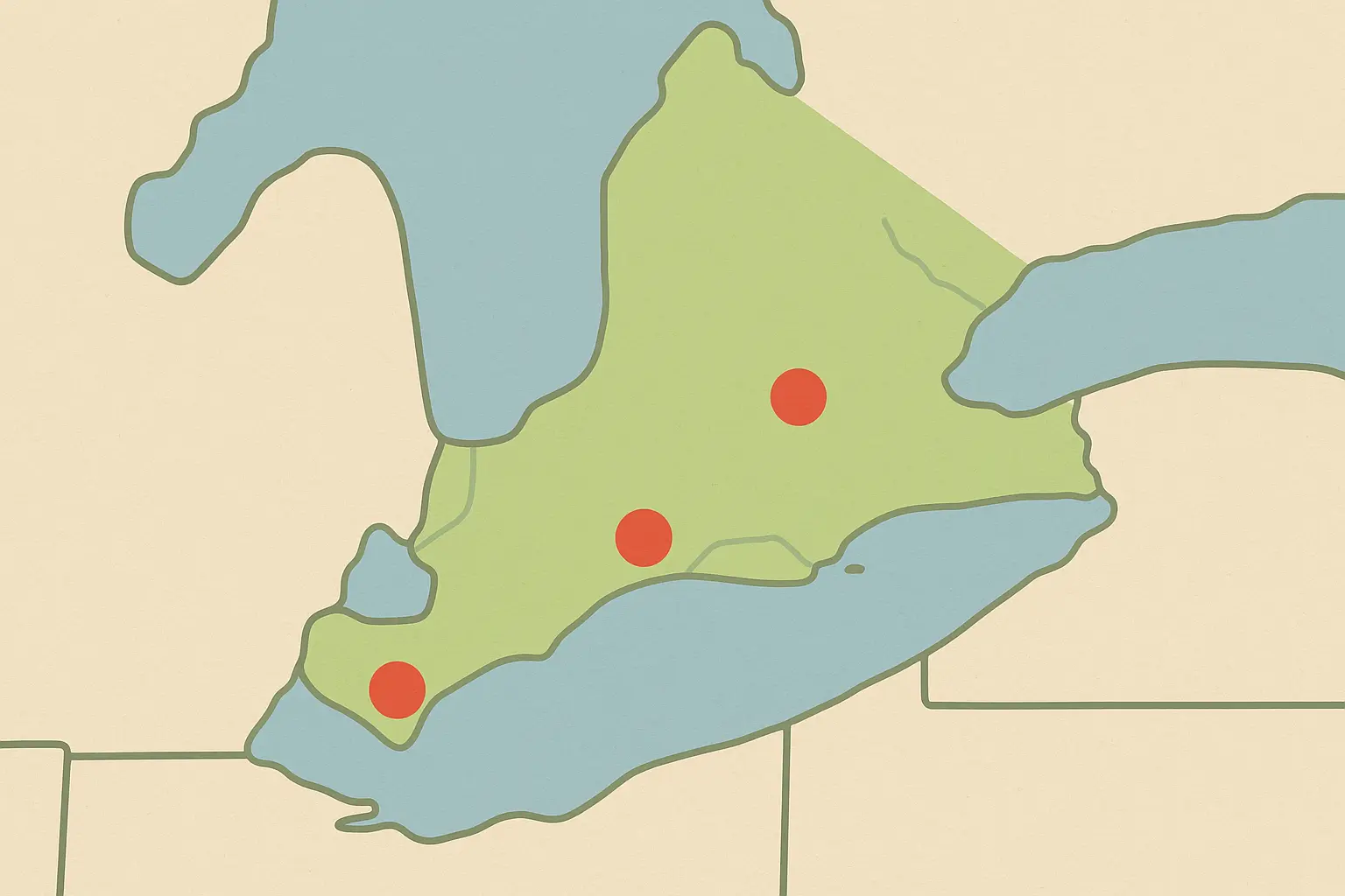 519 area code southwestern Ontario map
